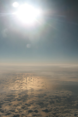 Flying over the Great Lakes