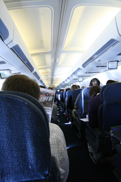 Our flight to Dunedin