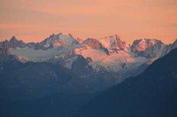 Gorgeous view of the mountains in Leysin