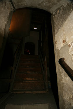 Stairs leading to the bell tower