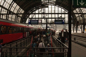 Train station in Amsterdam
