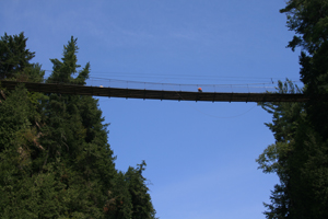 Suspension bridges at Canyon Ste-Anne