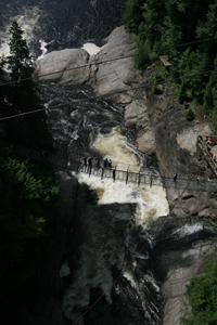 Suspension bridges at Canyon Ste-Anne