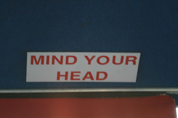 Mind Your Head sign