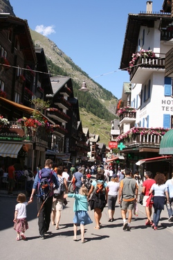 The lovely town of Zermatt