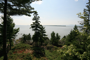 Vista from the Mirador Trail on Grosse-ile, Quebec