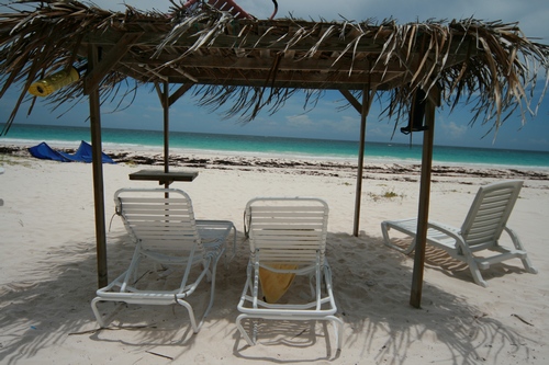 A Bahamian beach