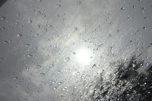 A storm in Germany where the sun shone during the storm
