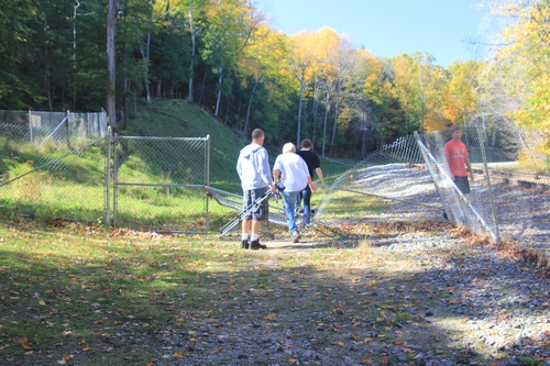 People trespassing