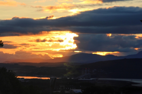 Sunset over Inverness