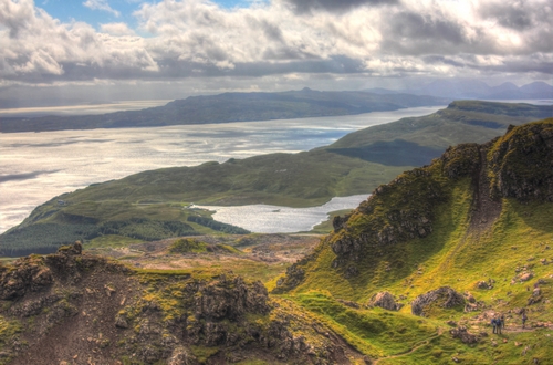 A view from the top of Old Man Storr