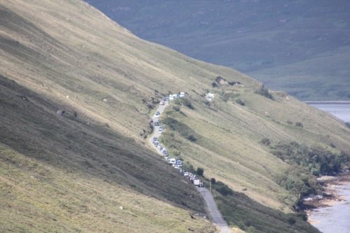 The smaller road is stuck as well!