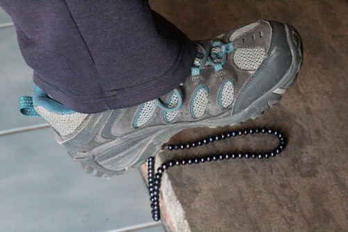 Stepping on pearls