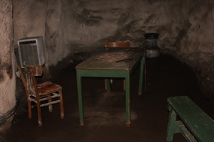 One of the rooms protecting against gas under the Citadelle in Namur